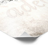  afbeelding van hog op oud papier 1800s Pig Foto Afdruk (Hoek)