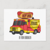 Afbeelding van hotdog-cartoon briefkaart (Voorkant)