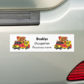 Afbeelding van hotdog-cartoon bumpersticker (Op auto)