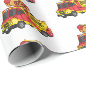 Afbeelding van hotdog-cartoon cadeaupapier (Rol Hoek)