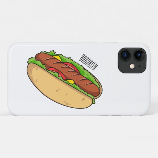 Afbeelding van hotdog cartoon Case-Mate iPhone case (Achterkant (horizontaal))