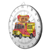 Afbeelding van hotdog-cartoon dartbord (Voorkant Rechts)
