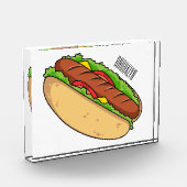 Afbeelding van hotdog cartoon fotoblokken (Links)