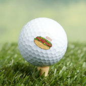 Afbeelding van hotdog cartoon golfballen (Insitu Shirt)