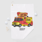 Afbeelding van hotdog-cartoon golfhanddoek (Insitu)
