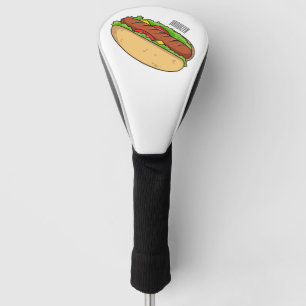 Afbeelding van hotdog cartoon golfheadcover