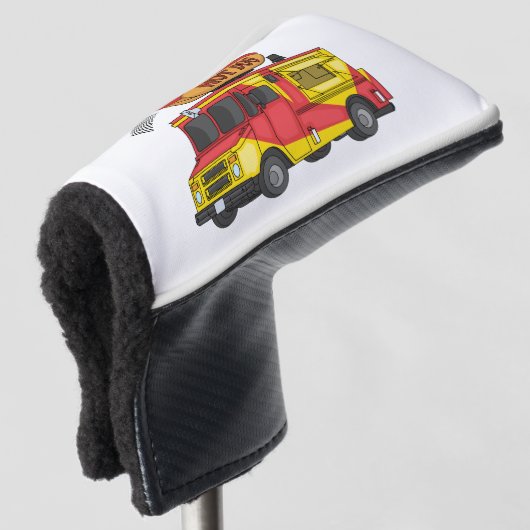 Afbeelding van hotdog-cartoon golfheadcover (3/4 voorkant)