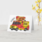 Afbeelding van hotdog-cartoon kaart (Gele Bloem)
