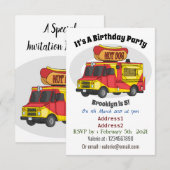 Afbeelding van hotdog-cartoon kaart (Voorkant / Achterkant)