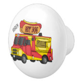 Afbeelding van hotdog-cartoon keramische knop (Rechts)