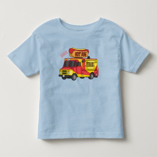 Afbeelding van hotdog-cartoon kinder shirts (Voorkant)