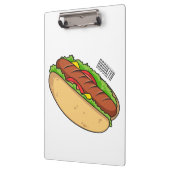 Afbeelding van hotdog cartoon klembord (Links)