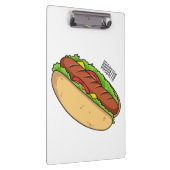 Afbeelding van hotdog cartoon klembord (Rechts)