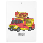 Afbeelding van hotdog-cartoon klembord (Achterkant)