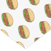 Afbeelding van hotdog cartoon korte tafelloper (Hoek)
