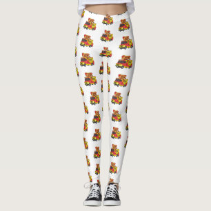 Afbeelding van hotdog-cartoon leggings