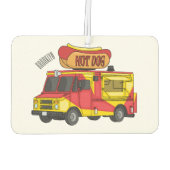 Afbeelding van hotdog-cartoon luchtverfrisser (Achterkant)