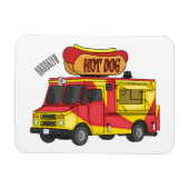 Afbeelding van hotdog-cartoon magneet (Horizontaal)