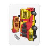 Afbeelding van hotdog-cartoon magneet (Verticaal)