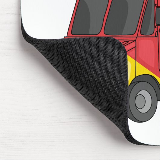 Afbeelding van hotdog-cartoon muismat (Hoek)