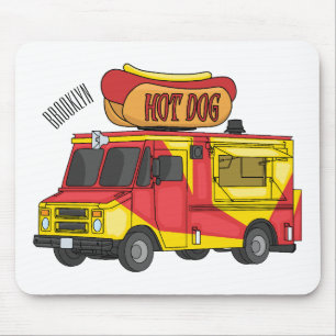 Afbeelding van hotdog-cartoon muismat