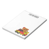 Afbeelding van hotdog-cartoon notitieblok (Linkerzijde)