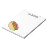 Afbeelding van hotdog cartoon notitieblok (Linkerzijde)