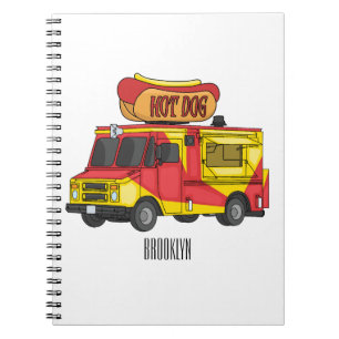 Afbeelding van hotdog-cartoon notitieboek