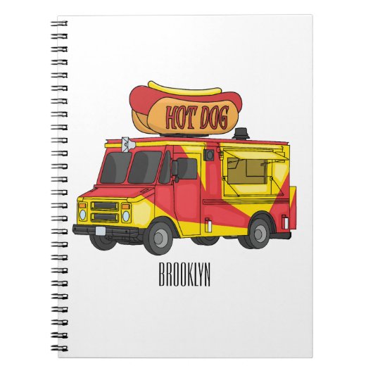 Afbeelding van hotdog-cartoon notitieboek (Voorkant)