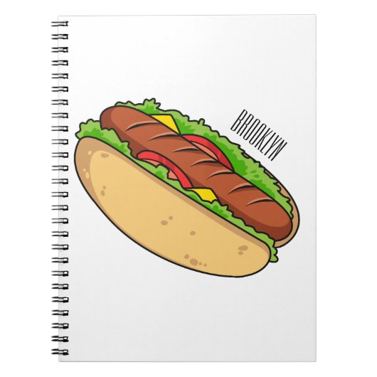 Afbeelding van hotdog cartoon notitieboek (Voorkant)