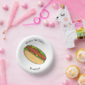 Afbeelding van hotdog cartoon papieren kommen (Feest)