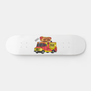 Afbeelding van hotdog-cartoon persoonlijk skateboard