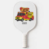 Afbeelding van hotdog-cartoon pickleball paddle (Voorkant)