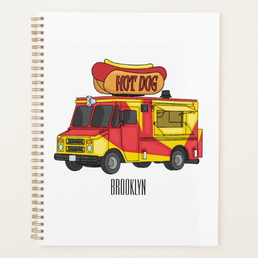 Afbeelding van hotdog-cartoon planner (Voorkant)