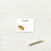 Afbeelding van hotdog cartoon post-it® notes (Op bureau)