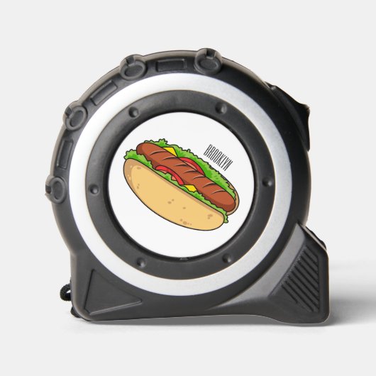 Afbeelding van hotdog cartoon rolmaat (Voorkant)