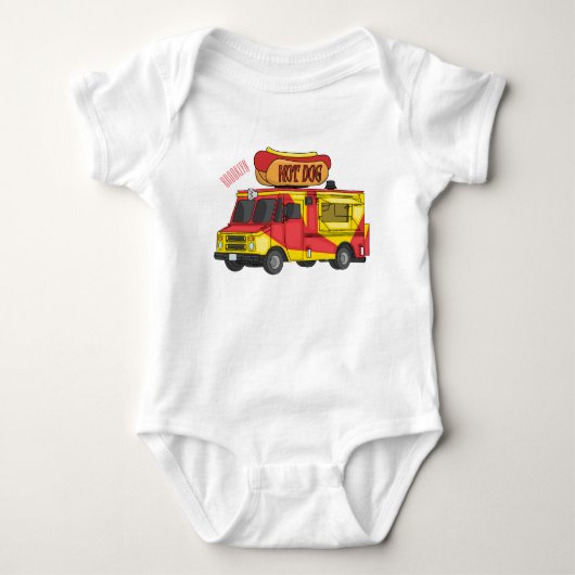 Afbeelding van hotdog-cartoon romper (Voorkant)