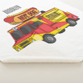 Afbeelding van hotdog-cartoon sherpa deken (3/4)