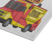 Afbeelding van hotdog-cartoon snijplank (Hoek)