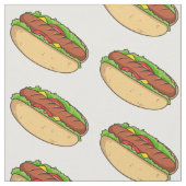 Afbeelding van hotdog cartoon stof (Close Up)