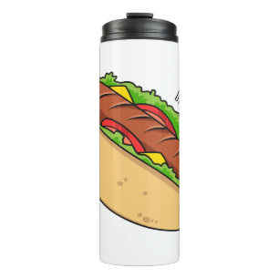 Afbeelding van hotdog cartoon thermosbeker