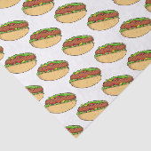 Afbeelding van hotdog cartoon tissuepapier (Detail)