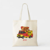 Afbeelding van hotdog-cartoon tote bag (Achterkant)