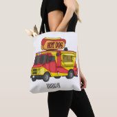 Afbeelding van hotdog-cartoon tote bag (Dichtbij)