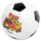 Afbeelding van hotdog-cartoon voetbal (Drie kwart)