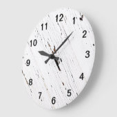 Afbeelding van houten planken met gehakte verf. grote klok (Hoek)