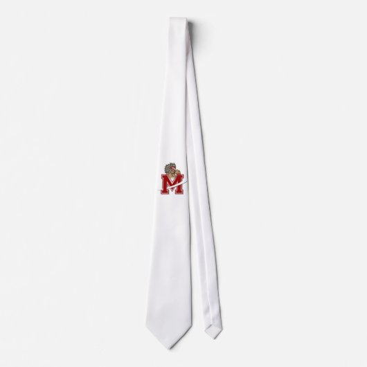 afbeelding van indiaans inheems rood op stropdas (Voorkant)