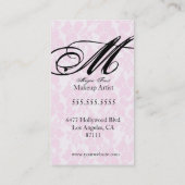 afbeelding van je monogram visitekaartje (Achterkant)