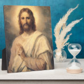 Afbeelding van Jezus Christus door Heinrich Hofman Fotoplaat (Zijkant)