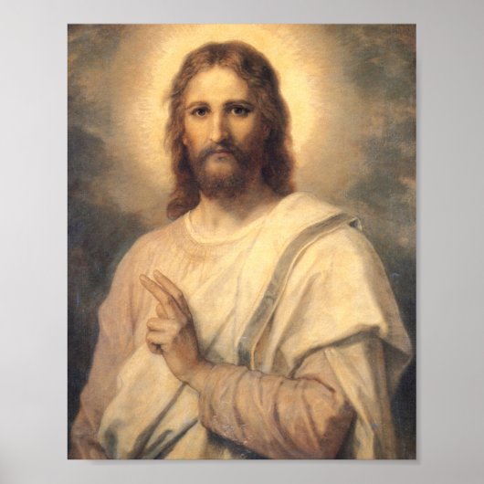 Afbeelding van Jezus Christus door Heinrich Hofman Poster (Voorkant)